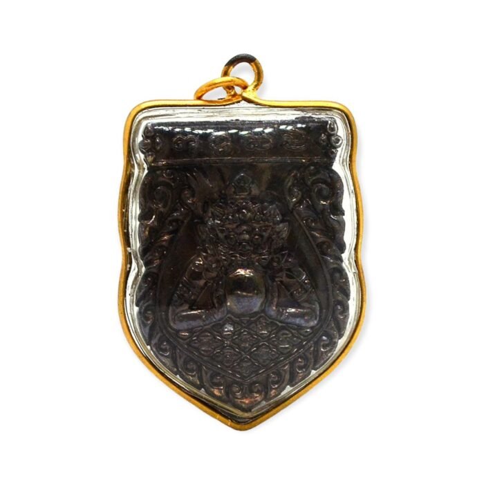 pidta pendant1 Phra Rahu Thai Amulet with Phra Pidta on Reverse